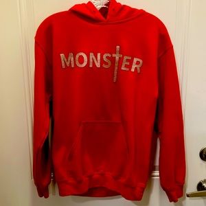 Lady Gaga Monster Hoodie Sz S Red